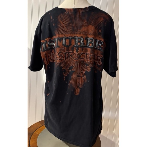DISTURBED Indestructible Skull T-Shirt Y2k - Picture 4 of 9